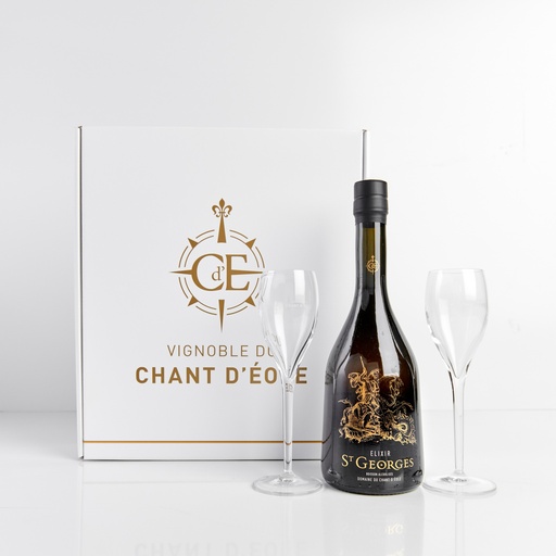 Geschenkset Elixir Saint Georges & 2 glazen 10 cl
