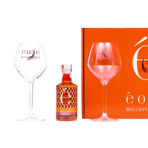 [COF-EBS20+2V] Gift Set Eole Belgian Spritz 20 cl & 2 cocktail glasses